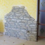 Muro interni in cemento stampato
