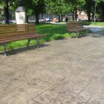 Pavimento stampato parco Treviso